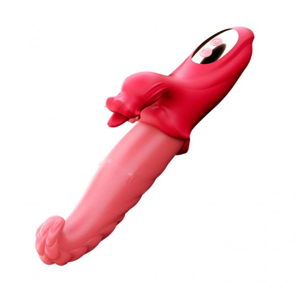 MizzZee - Sophia Tongue Licking Vibrating Wand (Chargeable - Red) MizzZee - Sophia Tongue Licking Vibrating Wand (Chargeable - Red)